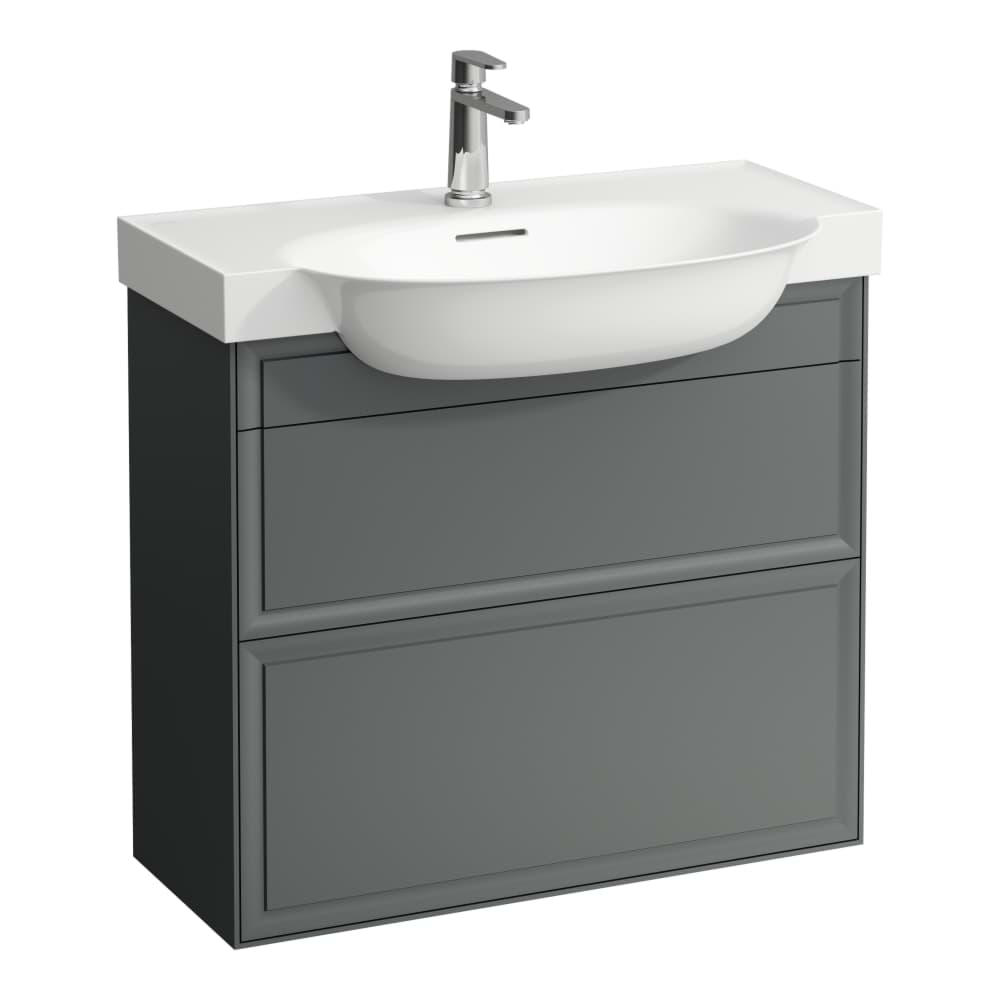 LAUFEN THE NEW CLASSIC Skříňka pod umyvadlo, se 2 zásuvkami, pro umyvadla H815855 775 x 315 x 675 mm #H4060420856311 - 631 - Bílá lesk