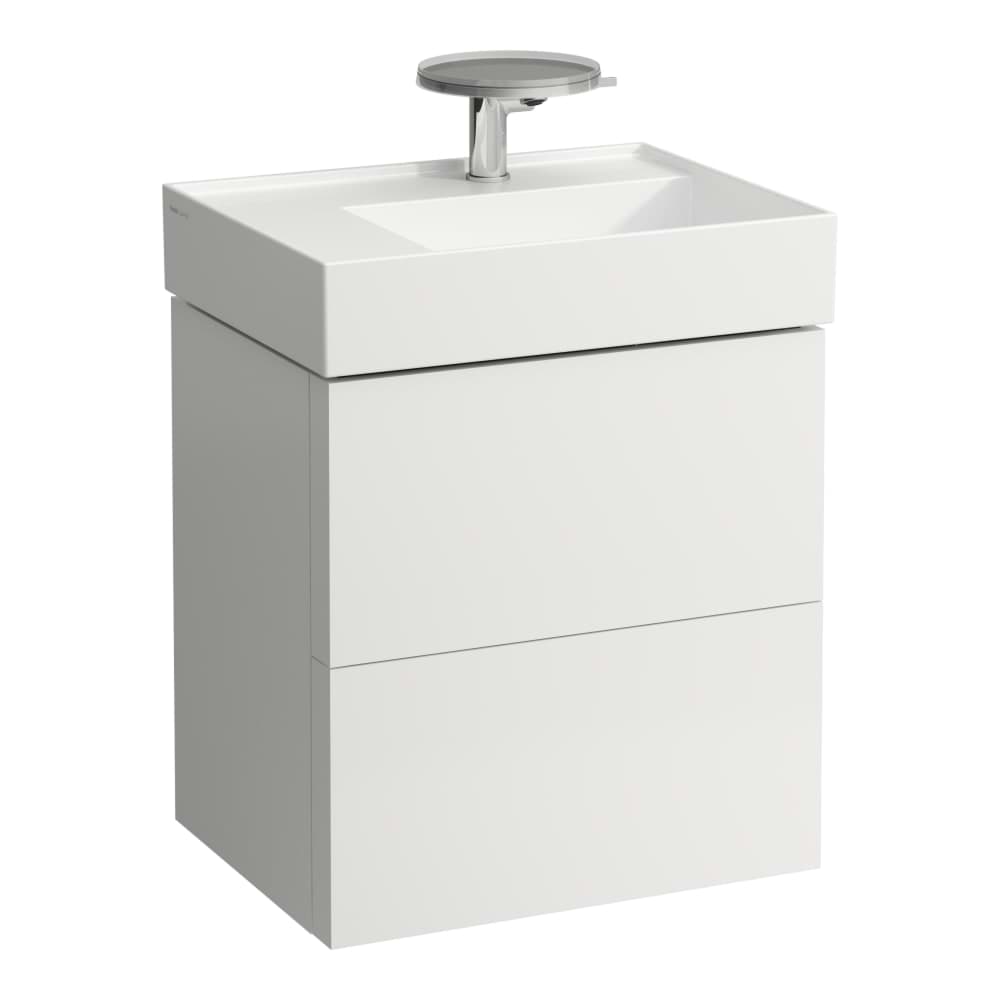 LAUFEN Kartell LAUFEN Umyvadlo, polička vlevo, se speciálním skrytým vývodem 600 x 460 x 120 mm #H8103357578151