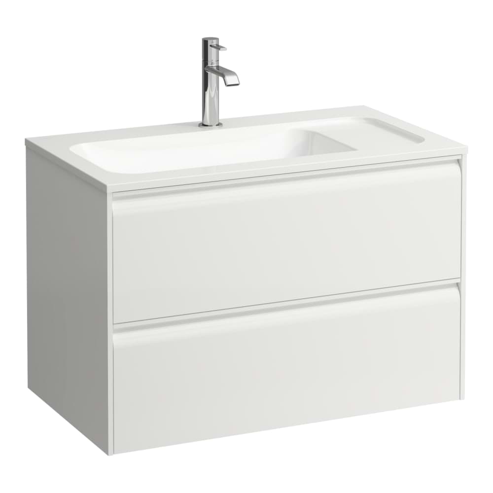 LAUFEN MEDA Skříňka pod umyvadlo, 2 zásuvky, pro umyvadlo H814117 z materiálu Marbond 770 x 440 x 505 mm #H4216820114651 - 465 - Cappuccino