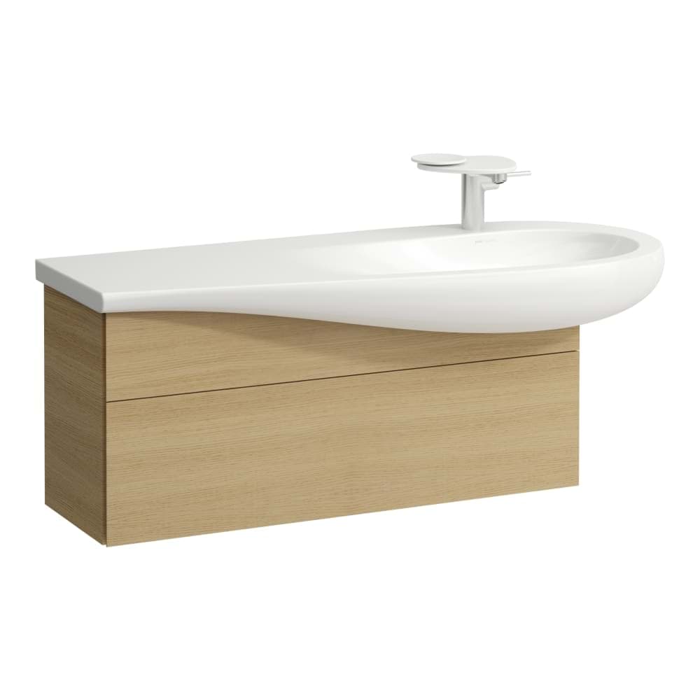 LAUFEN ILBAGNOALESSI Skříňka pod umyvadlo 1200, s 1 zásuvkou, s výřezem pro sifon vpravo, pro umyvadlo H814974 995 x 320 x 340 mm #H4304310972701 - 270 - Béžová perleť