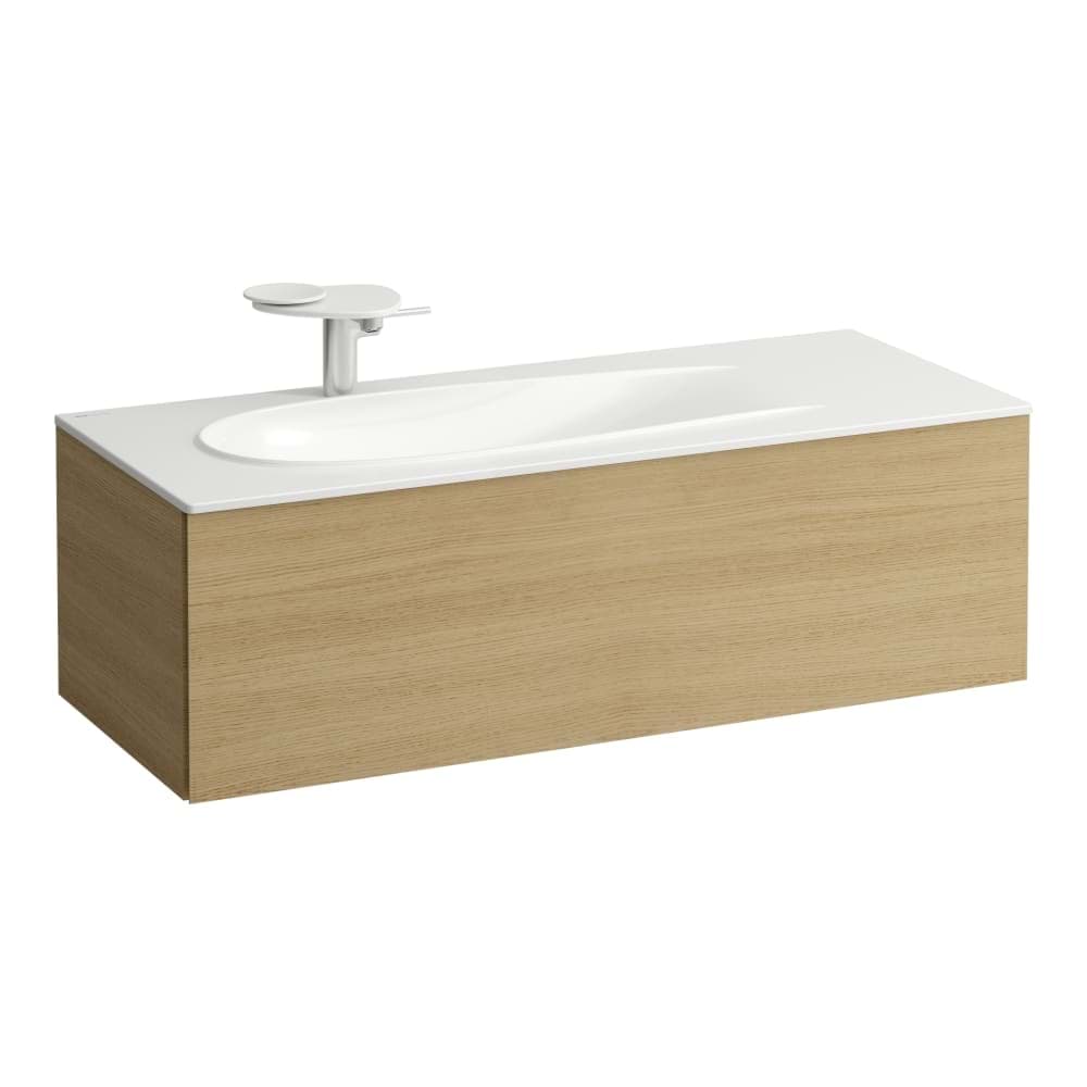 LAUFEN ILBAGNOALESSI Skříňka pod umyvadlo 1200, s 1 zásuvkou, s výřezem pro sifon vlevo, pro umyvadlo H817979 1195 x 490 x 365 mm #H4304410972701 - 270 - Béžová perleť