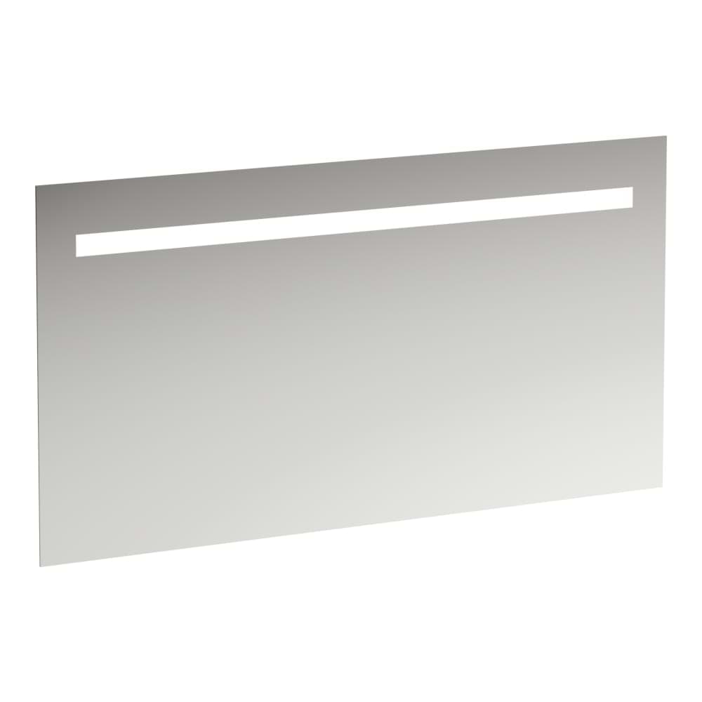 LAUFEN LEELO Zrcadlo, 1300 mm v hliníkovém rámu,s vodorovným LED osvětlením, pro externí vypínač, 4000 K, IP44 1300 x 38 x 700 mm #H4476819501441 - 144 - Zrcadlo