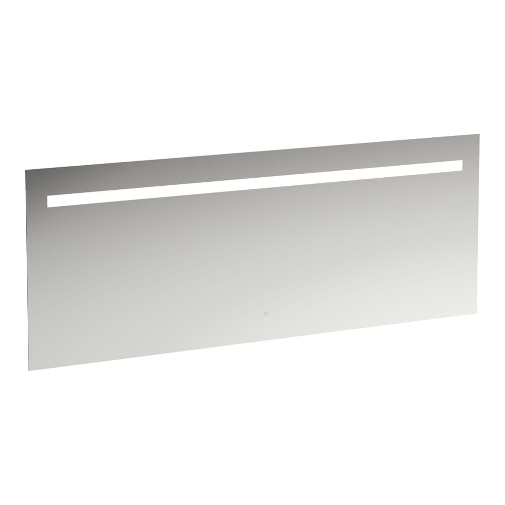 LAUFEN LEELO Zrcadlo, 1800 mm v hliníkovém rámu s vodorovným LED osvětlením, 1 dotykový senzor (Zap/Vyp/Stmívání), 4000 K, IP44 1800 x 40 x 700 mm #H4477029501441