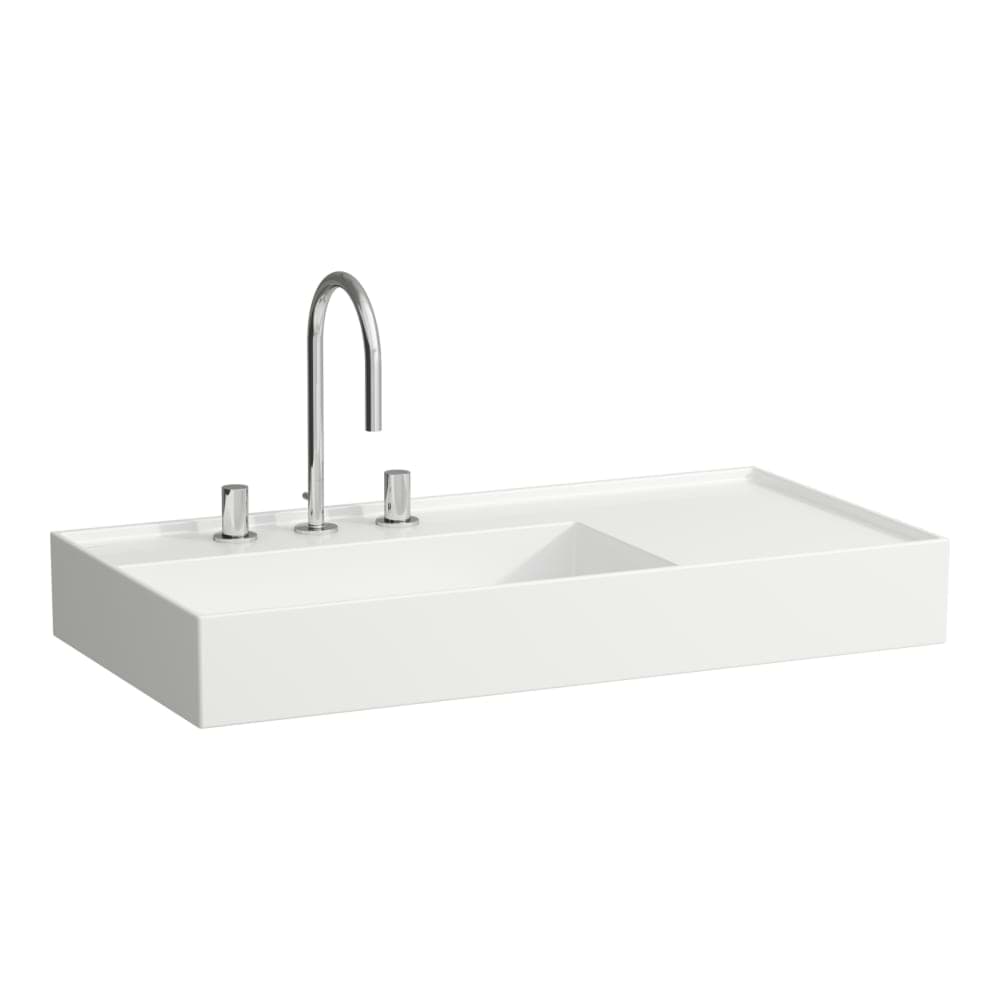 LAUFEN Kartell LAUFEN Umyvadlo, s odkládací plochou vpravo 900 x 460 x 150 mm #H8103380001581