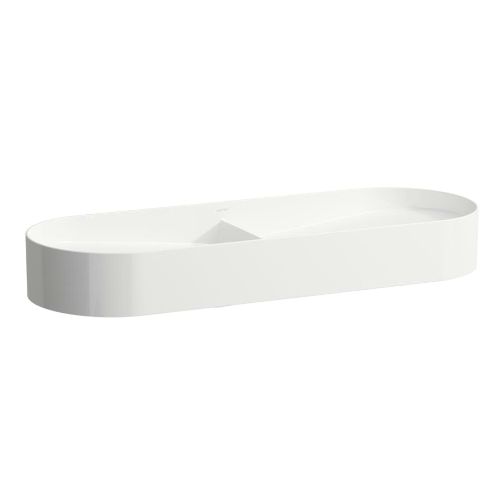 LAUFEN SONAR Umyvadlová mísa, bez armaturní desky, bez přepadu 1000 x 370 x 130 mm #H8123480001121 - 000 - Bílá