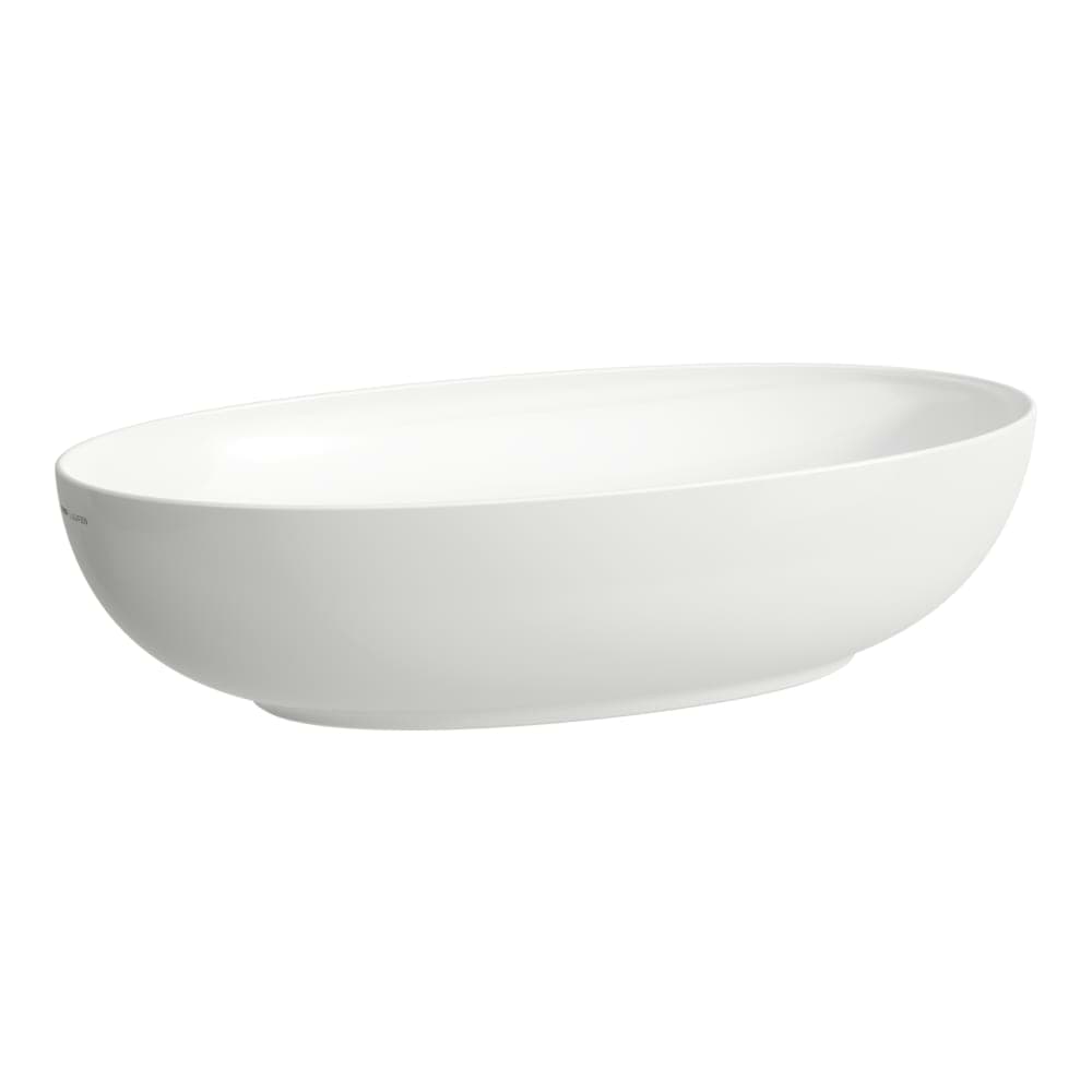 LAUFEN ILBAGNOALESSI Umyvadlová mísa, oválná, vč. keramické krytky odpadního ventilu 700 x 380 x 170 mm #H8189777571121 - 757 - Bílá mat