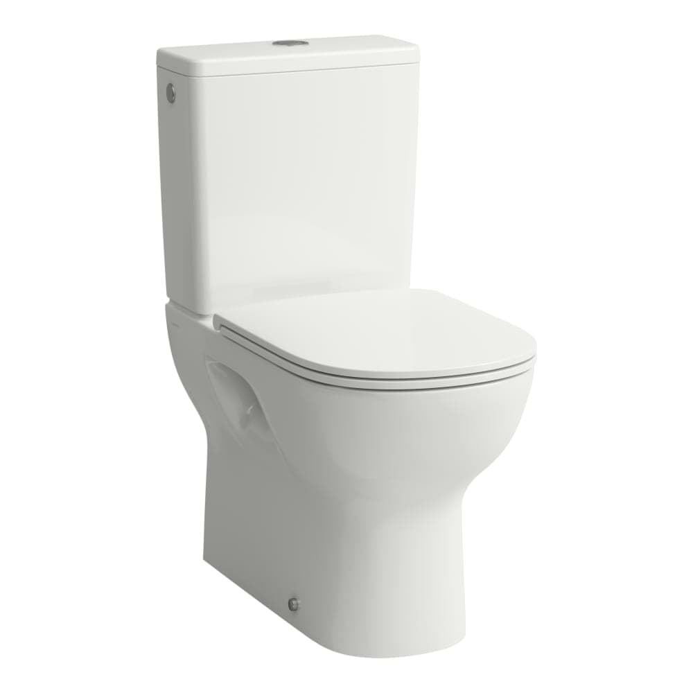 LAUFEN LUA Stojící kombinační mísa, rimless, hluboké splachování, vodorovný/svislý odpad Vario (max. 260 mm) 650 x 360 x 420 mm #H8240810000001