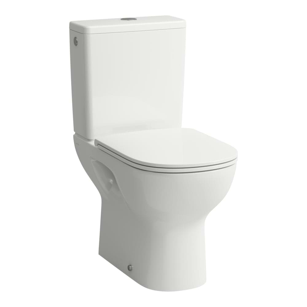 LAUFEN LUA Stojící kombinační mísa, rimless, hluboké splachování, svislý odpad 650 x 360 x 420 mm #H8240870000001 - 000 - Bílá