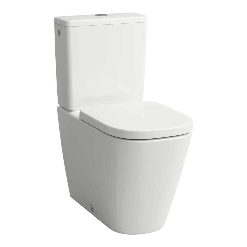 LAUFEN MEDA Stojící kombinační mísa, 'Silent flush', rimless, hluboké splachování, vodorovný/svislý odpad Vario 680 x 360 x 440 mm #H8241117570001