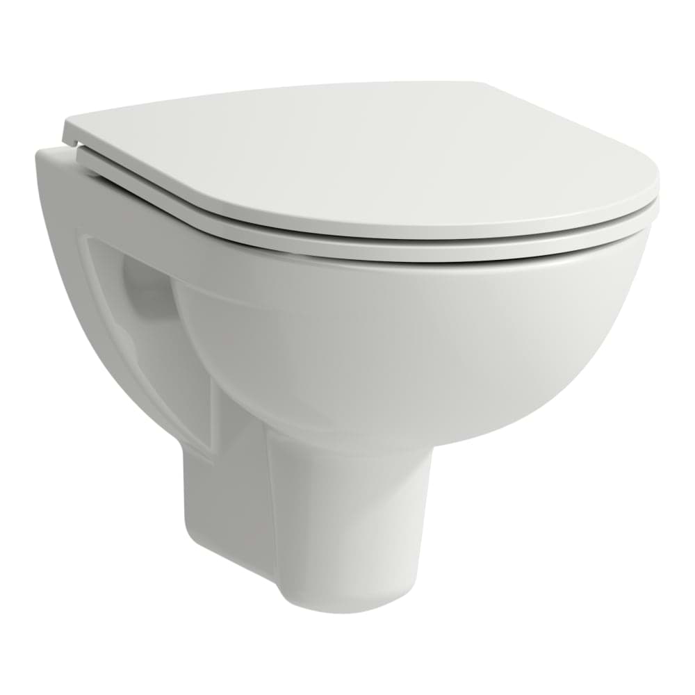 LAUFEN PRO Závěsné WC rimless pack H821952 Basic, hluboké splachování. Set obsahující závěsné WC rimless, sedátko s poklopem se zpomalovacím systémem a fixační materiál. 490 x 360 x 350 mm #H8669600000001 - 000 - Bílá