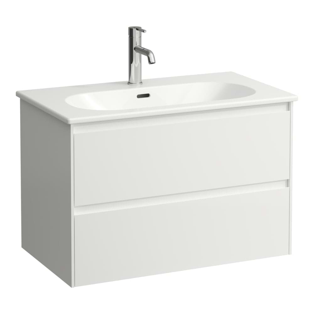 LAUFEN LUA Umyvadlo slim se skříňkou Lani 800 mm, se 2 zásuvkami 800 x 455 x 525 mm #H8600879901041 - 990 - Special colour