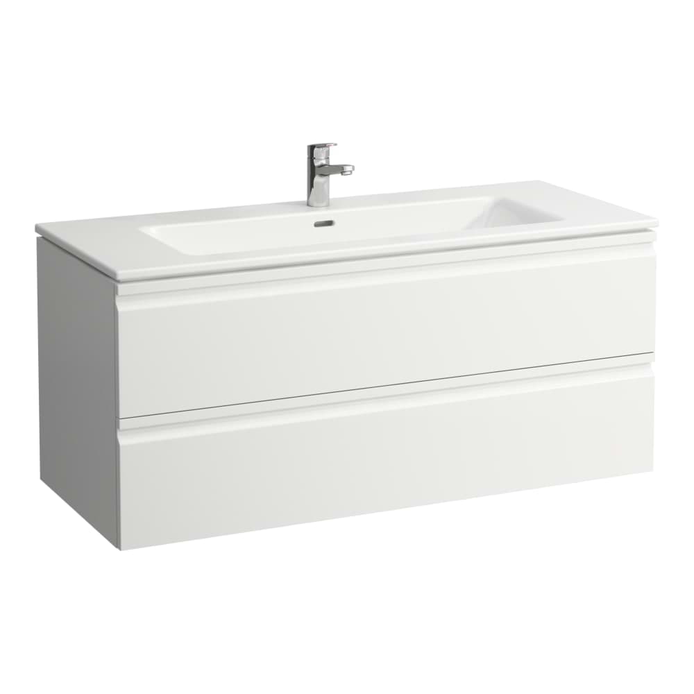 LAUFEN PRO S Umyvadlo se skříňkou, se 2 zásuvkami včetně místošetřícího sifonu 861967 1200 x 500 x 545 mm #H8619674801071