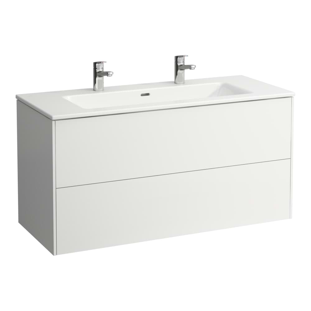 LAUFEN PRO S Umyvadlo 'slim' se skříňkou 1200 mm, se 2 zásuvkami, vč. dělícího systému do zásuvek 1200 x 500 x 610 mm #H8649632601071