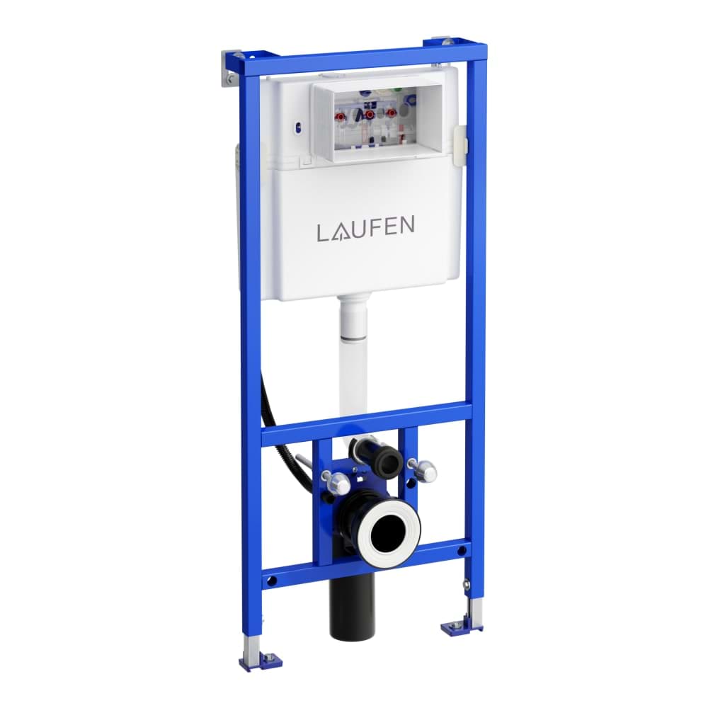 LAUFEN LIS Rámový podomítkový modul CW2 se zabudovanou hadičkou pro přívod vody, do lehké příčky pro závěsné WC, Dual Flush 6/3 l, nastavitelné i na 4,5/3 l a 4/2 l 500 x 140 x 1120 mm #H8946610000001