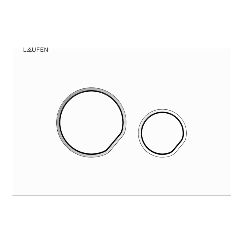LAUFEN INEO deska pro duální splachování LIS AW105 205 x 147 x 83 mm #H9001050000001 - 000 - Bílá