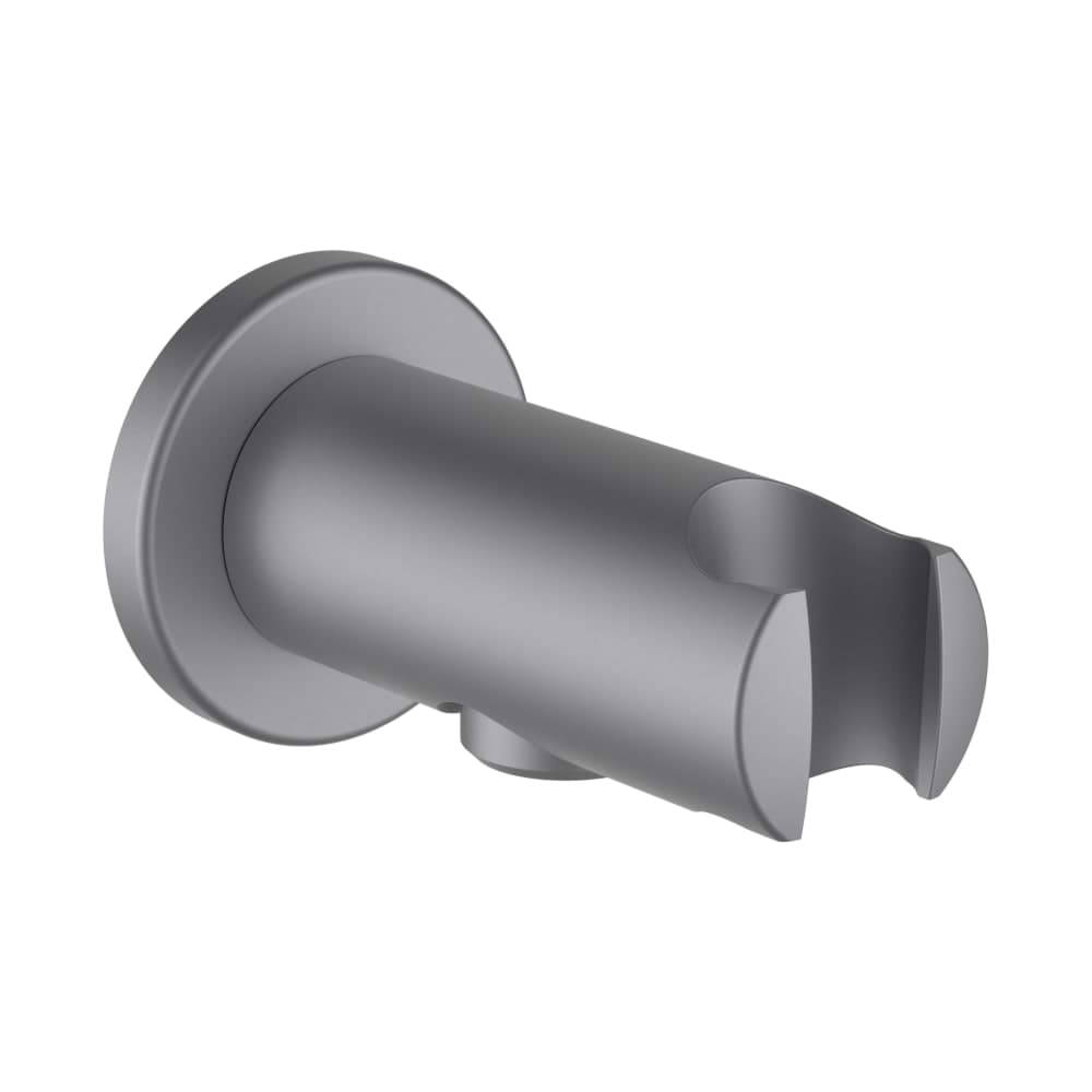 LAUFEN SPRCHOVÉ PŘÍSLUŠENSTVÍ Připojení sprchové hadice 1/2" s nástěnným držákem ruční sprchy, PVD kartáčovaná nerez ocel #HF504778423000