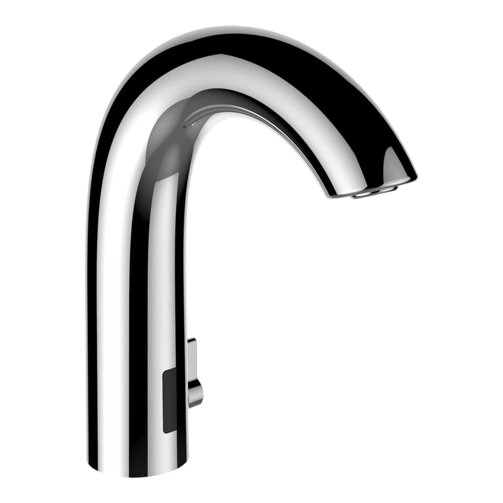 LAUFEN CURVETRONIC Umyvadlová stojánková elektronická baterie s IR-Senzorem, výtok 135 mm 1 napájení: baterie 6V, bez Bluetooth modulu, chrom #HF707153100060