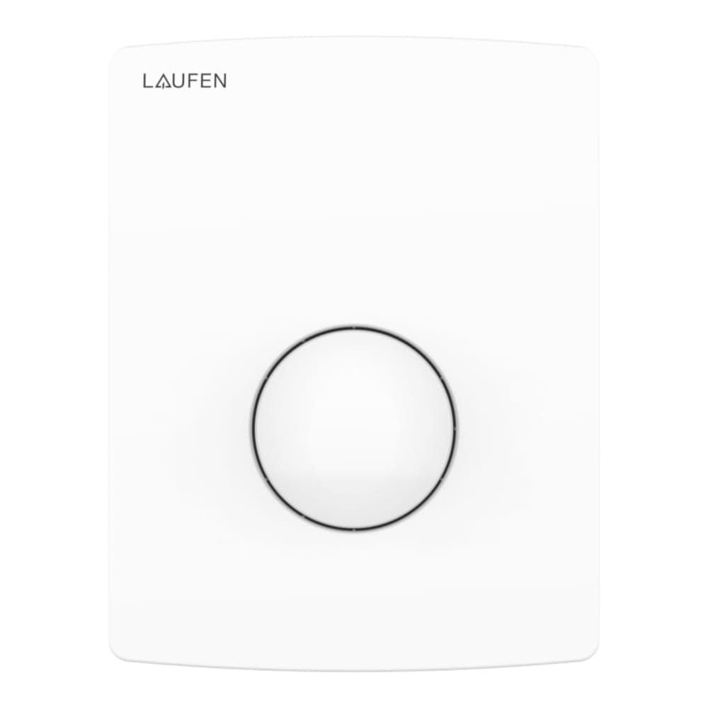 LAUFEN INEO Urinálové splachovací tlačítko AU109, kulaté tlačítko, bílá barva 126 x 162 x 38 mm #H9091099280001 - 928 -