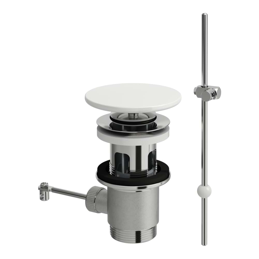 LAUFEN Odpadní ventil s automatickou zátkou, včetně keramické krytky SaphirKeramik 80 x 45 x 80 mm #H8981917570001 - 757 - Bílá mat