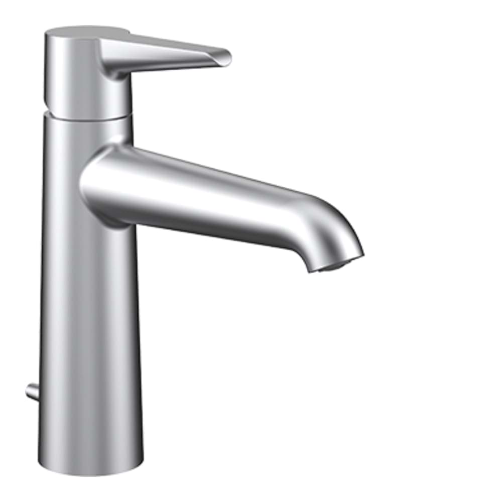 LAUFEN PURE Umyvadlová stojánková páková baterie, pevný výtok 140 mm, s automatickou výpustí, PVD inox kartáčovaná ocel #HF901703423000