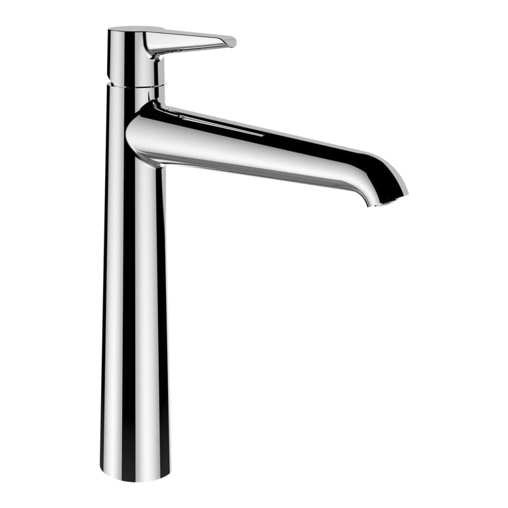 LAUFEN PURE Umyvadlová stojánková páková baterie vysoká, pevný výtok 190 mm, bez automatické výpusti, chrom 390 x 260 x 85 mm #HF901714100000
