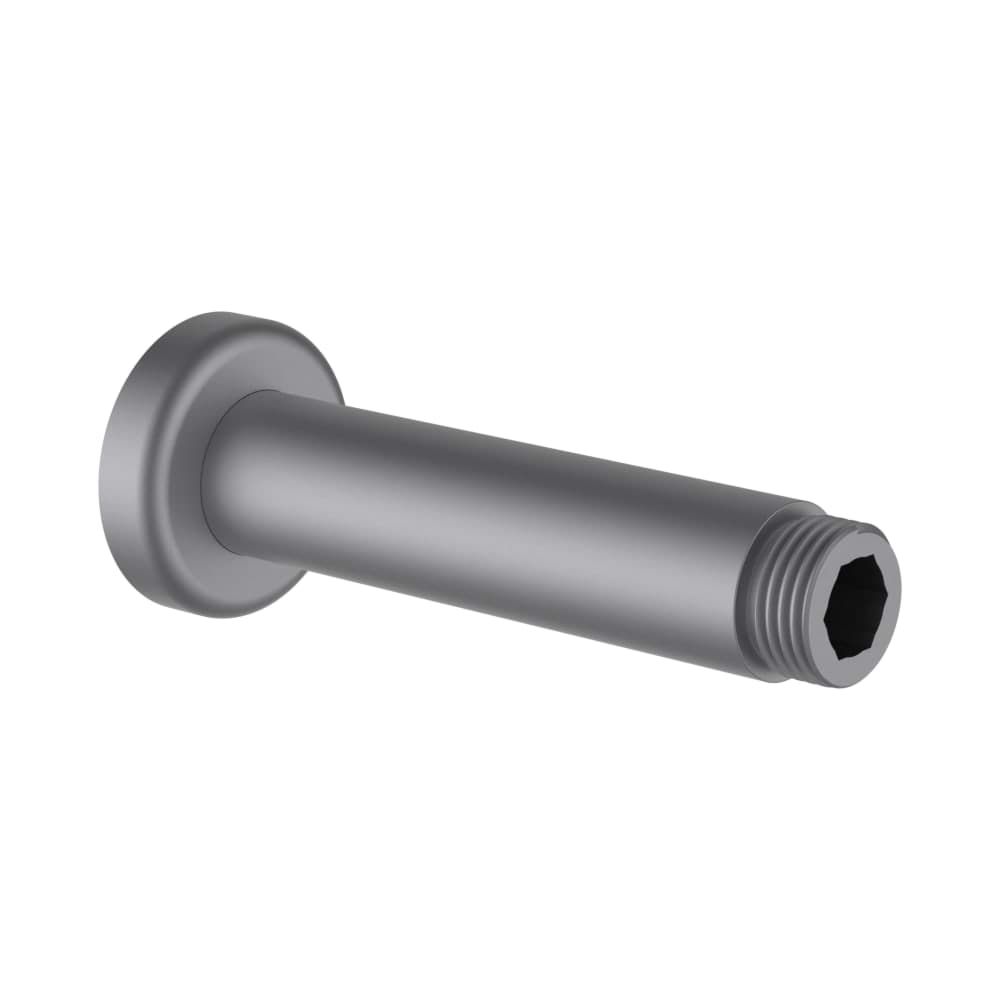 LAUFEN SPRCHOVÉ PŘÍSLUŠENSTVÍ Sprchové rameno stropní 100 mm, s kruhovou rozetou, PVD kartáčovaná nerez ocel #HF960098423001