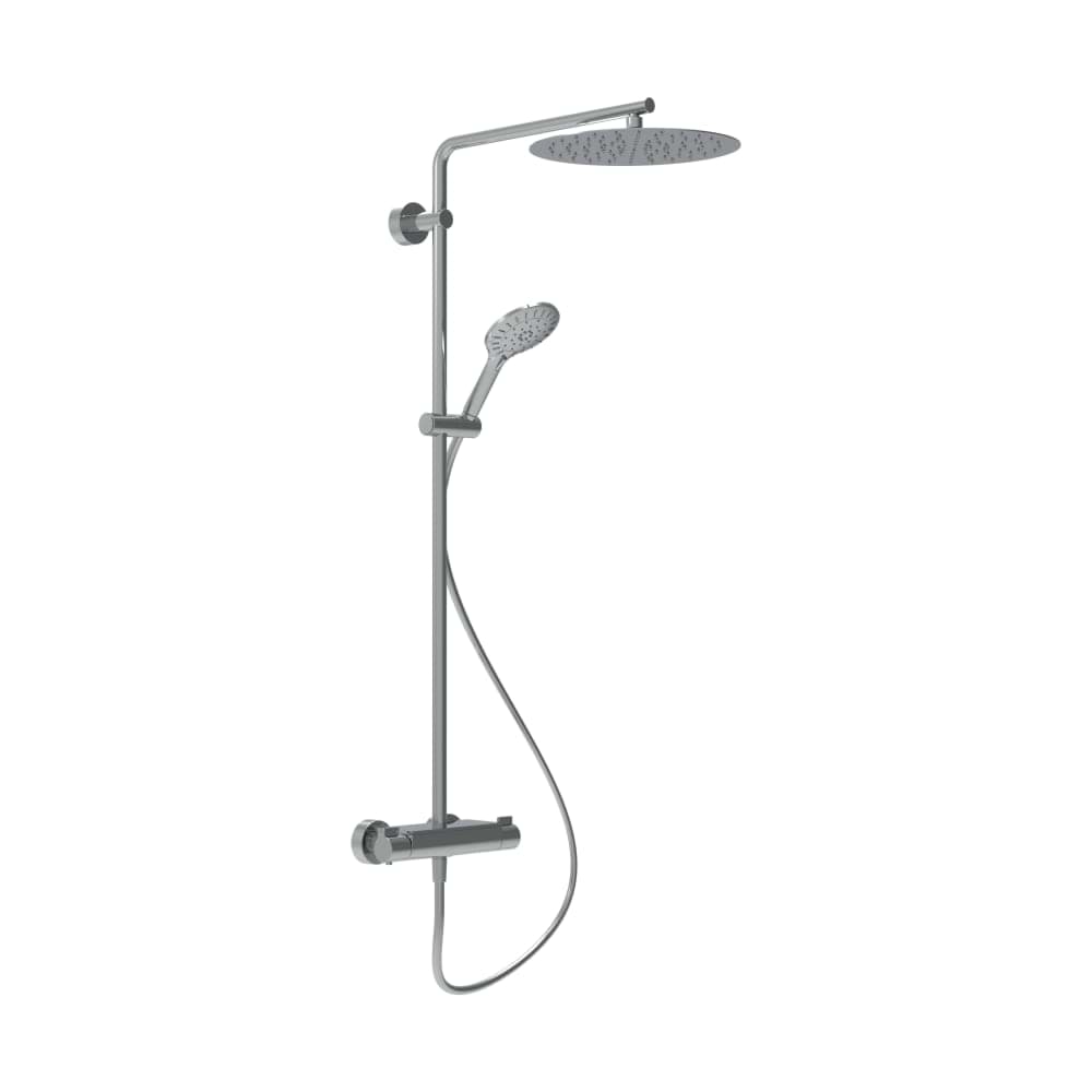 LAUFEN Vivid Sprchový sloup, termostatická baterie, hlavová sprcha 300 mm nerezová, ruční sprcha MyTwin120 - 3 funkce, sprchová hadice 160 cm, chrom #HF905452100630