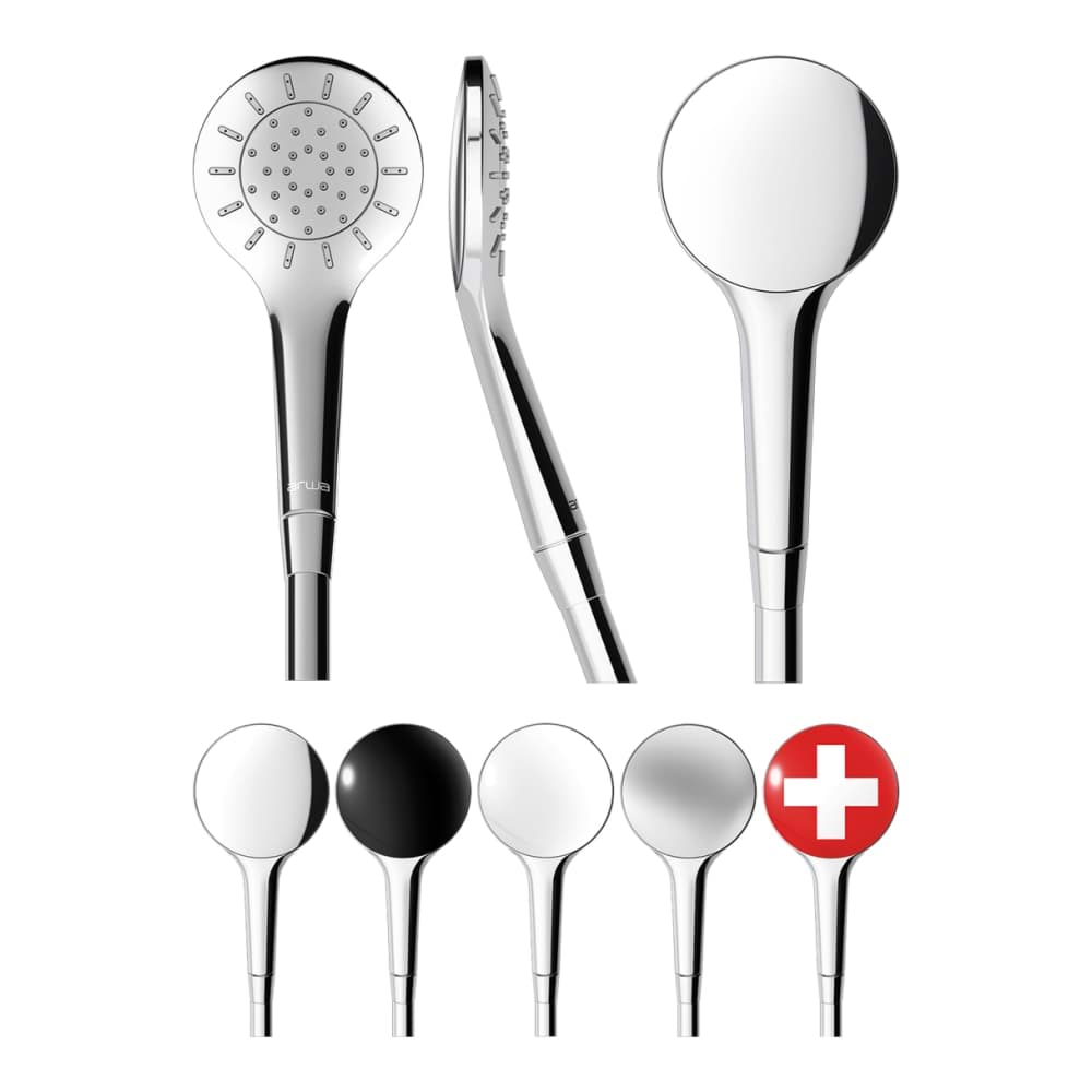 LAUFEN SPRCHOVÉ PŘÍSLUŠENSTVÍ Ruční sprcha 'MyTwin100', 1 druh proudu, chrom, průtok 5,7 l/min, chrom #HF939028100000