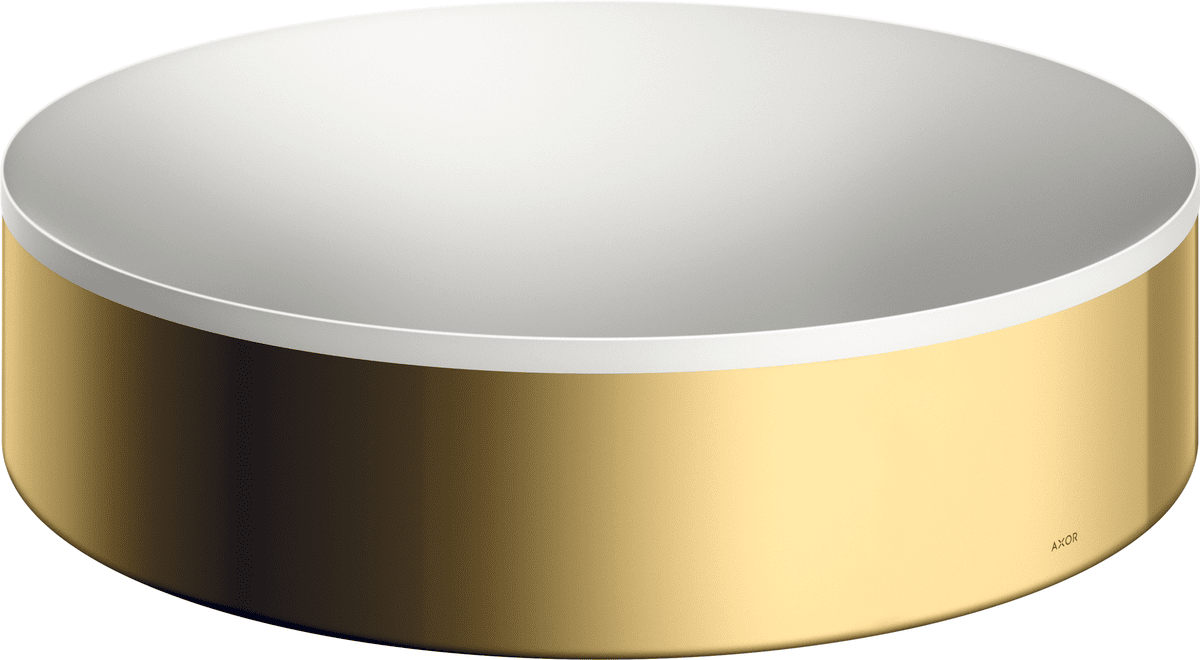 HANSGROHE Umyvadla a vany AXOR Suite Umyvadlo na desku 400 bez otvoru pro baterii a přepadu #42001990 - Polished Gold Optic