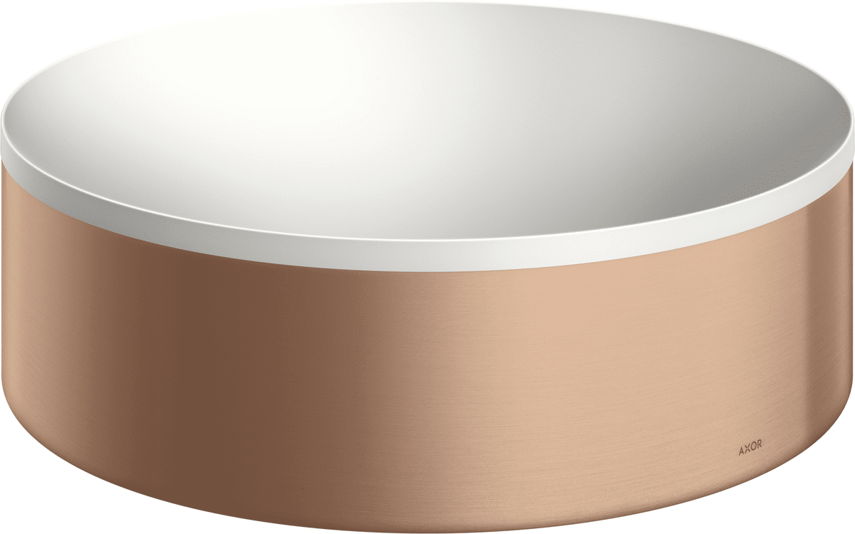 HANSGROHE Umyvadla a vany AXOR Suite Umyvadlo na desku 300 bez otvoru pro baterii a přepadu #42000310 - Brushed Red Gold