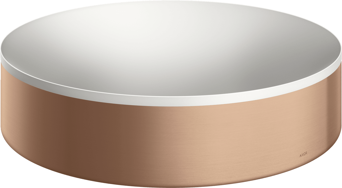 HANSGROHE Umyvadla a vany AXOR Suite Umyvadlo na desku 400 bez otvoru pro baterii a přepadu #42001310 - Brushed Red Gold