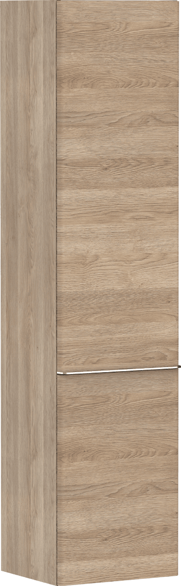 HANSGROHE Xelu Q vysoká skříňka 400x350mm, závěs dveří vlevo #54137000 - přírodní dub