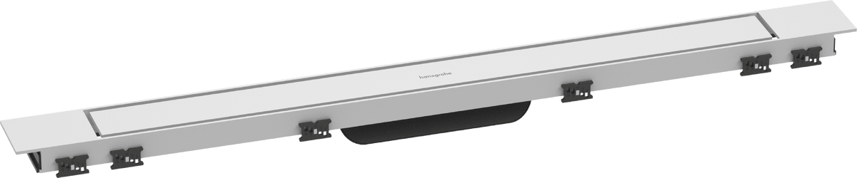 HANSGROHE RainDrain Match Plus prefabrikovaná sada sprchového žlabu 800 s výškově nastavitelným rámem #56215700 - matná bílá