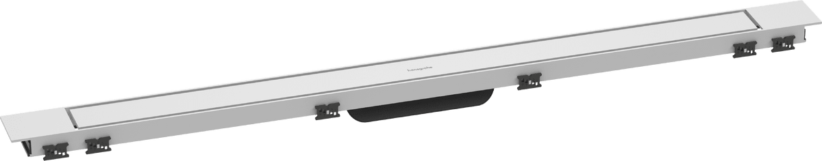 HANSGROHE RainDrain Match Plus prefabrikovaná sada sprchového žlabu 1000 s výškově nastavitelným rámem #56217700 - matná bílá