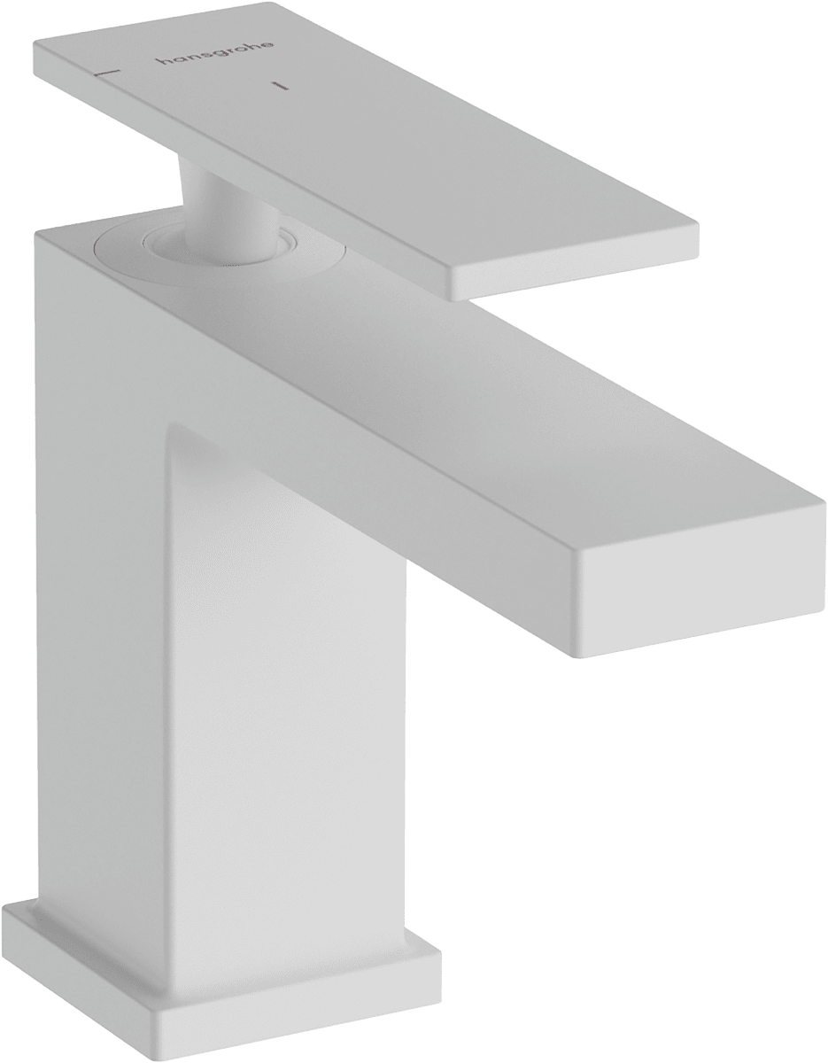 HANSGROHE Tecturis E Páková umyvadlová baterie 80 CoolStart EcoSmart+ bez odtokové soupravy #73001700 - matná bílá