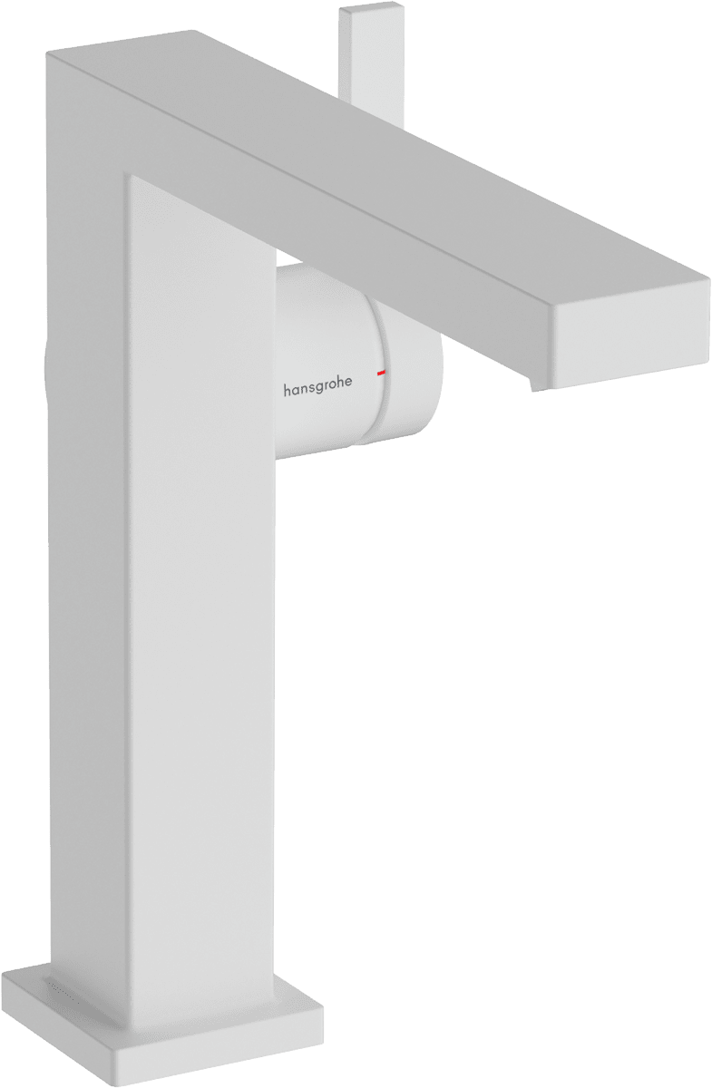 HANSGROHE Tecturis E Páková umyvadlová baterie 150 Fine CoolStart EcoSmart+ s odtokovou soupravou Push-Open #73040700 - matná bílá