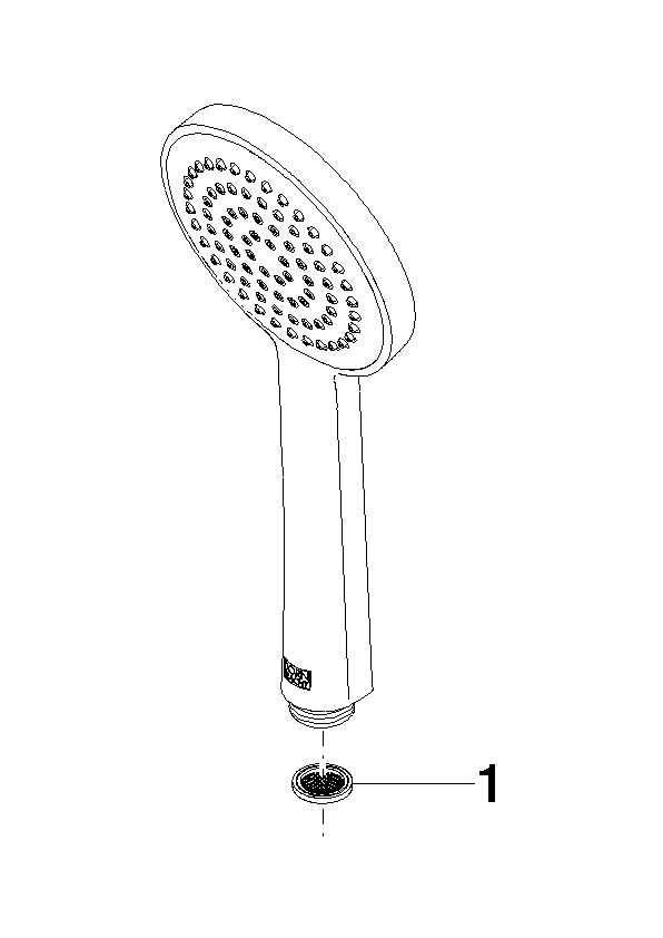 DORNBRACHT Ruční sprcha - broušený chrom #28015979-93