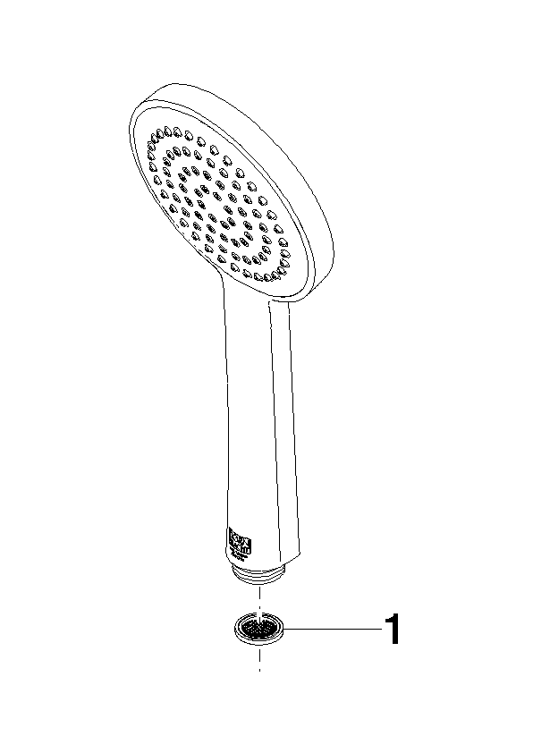 DORNBRACHT Ruční sprcha FlowReduce - bílá matná #28015979-100010