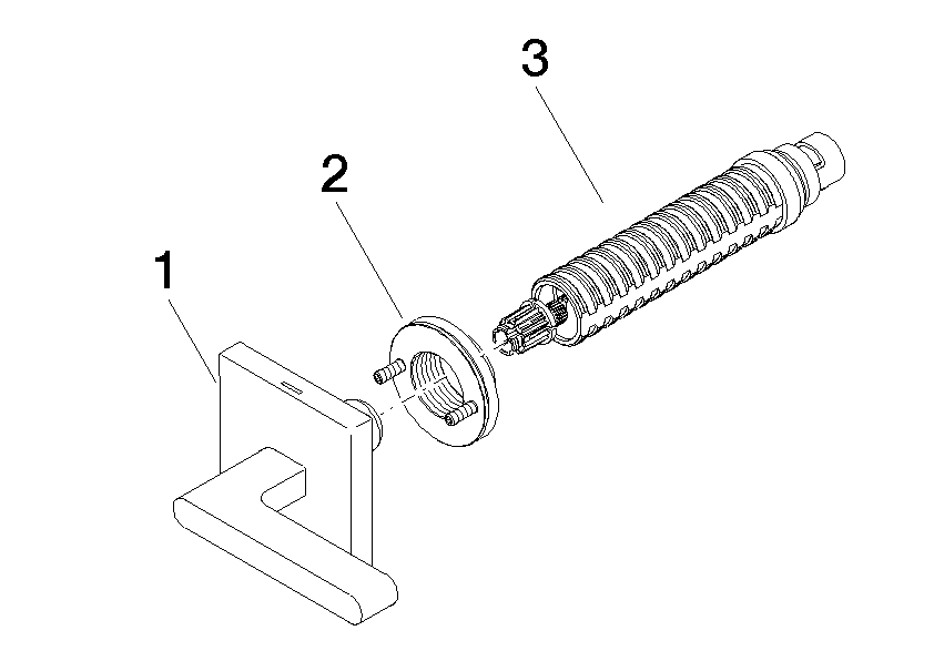 DORNBRACHT Skrytý ventil, pravé zavírání, studený 1/2" - kartáčovaná platina #36607716-06