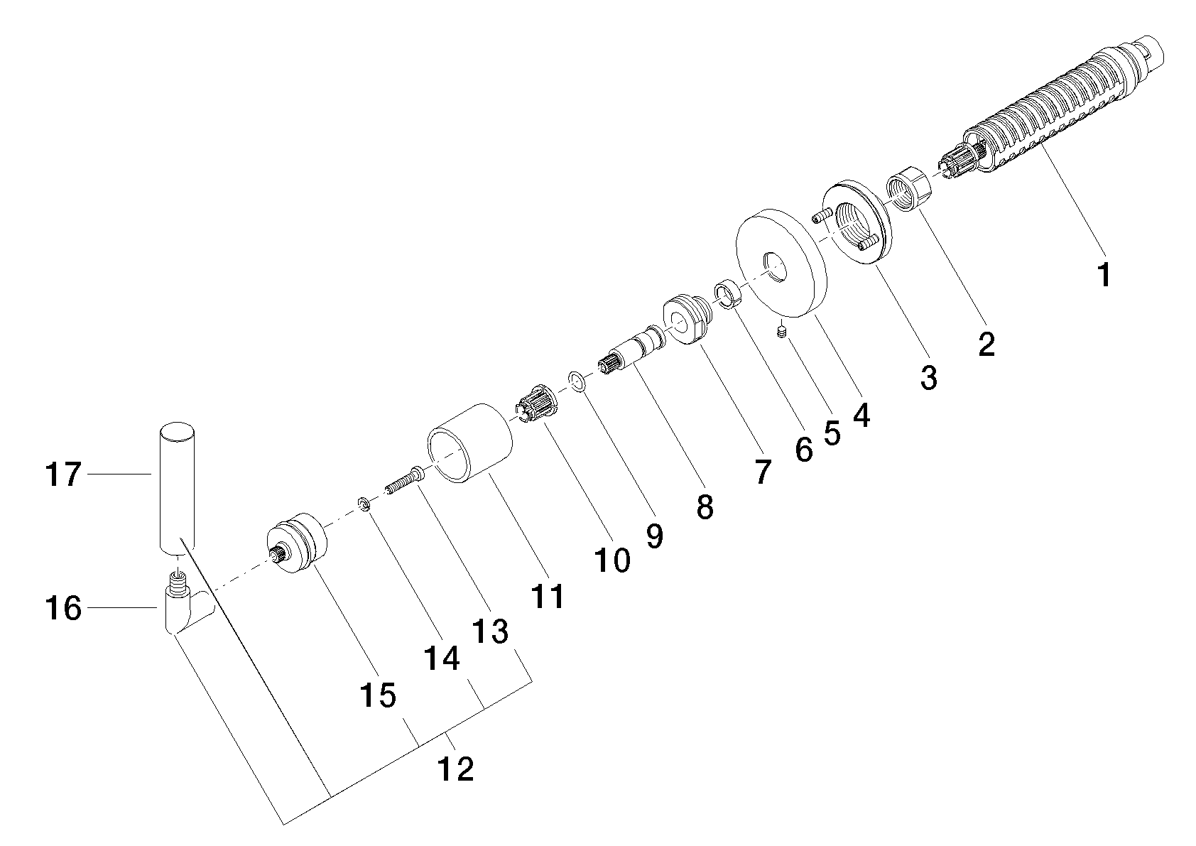 DORNBRACHT Skrytý ventil TARA, pravé zavírání 1/2" - černý matný #36607882-33