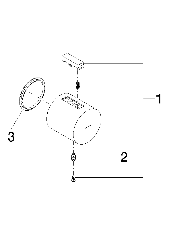 DORNBRACHT Rukojeť termostatu Ø 48 x 48 mm - bílá matná #90173301500-10