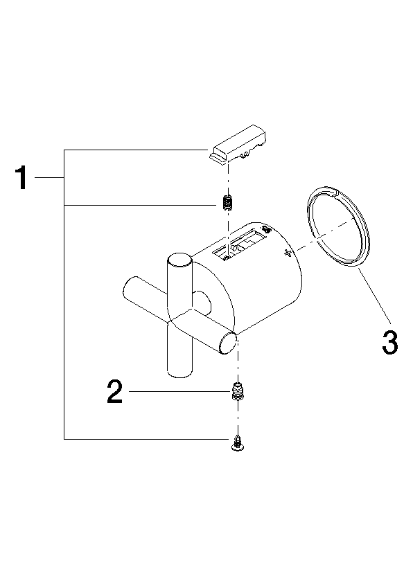 DORNBRACHT Rukojeť - tmavý chrom #90173302200-19