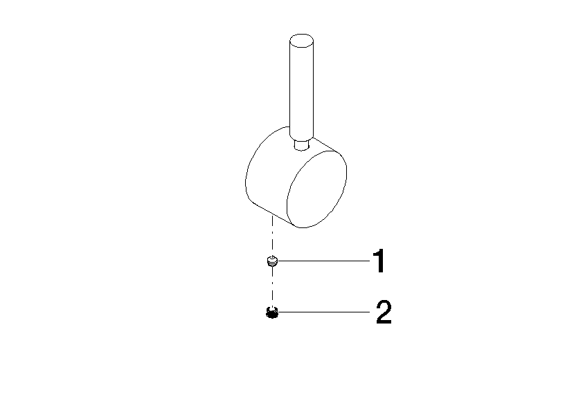 DORNBRACHT Páka rukojeti 52 x 117 x 35 mm - černá matná #90206601700-33