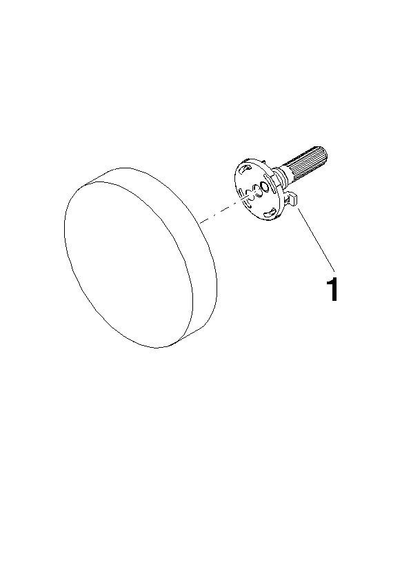 DORNBRACHT Otočná rukojeť Ø 93 x 52 mm - kartáčovaná v barvě šampaňského (22kt zlato) #90209706100-46