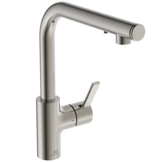 IDEAL STANDARD Kuchyňská baterie Gusto iMX, výtoková trubice L, výtok 232 mm #A7817GN - nerezová ocel