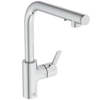 IDEAL STANDARD Kuchyňská baterie Gusto iMX, výtoková trubice ve tvaru L, výtok 232 mm #A7817AA - chrom