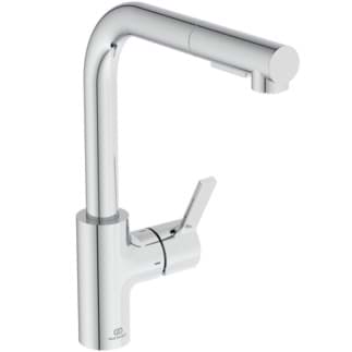 IDEAL STANDARD Kuchyňská baterie Gusto s výtokem ve tvaru písmene L, výtok 235 mm #BD420AA - chrom