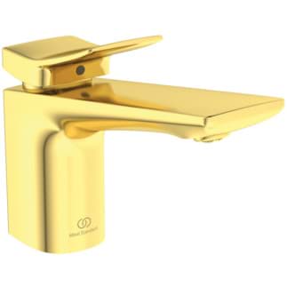 IDEAL STANDARD Umyvadlová baterie Conca bez výsuvného odpadu Grande, průmět 140 mm #BD457A2 - kartáčovaná zlatá