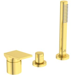 IDEAL STANDARD Přídavná vanová baterie se 3 otvory pro okraj vany #BD517A2 - Brushed Gold