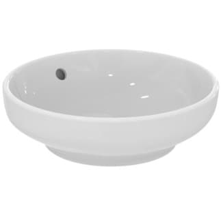 IDEAL STANDARD i.life B mísa 400x400mm, leštěná, bez otvoru pro baterii, s otvorem pro přepad (kulatý) #T5091MA - Bílá (Alpine) s Ideal Plus